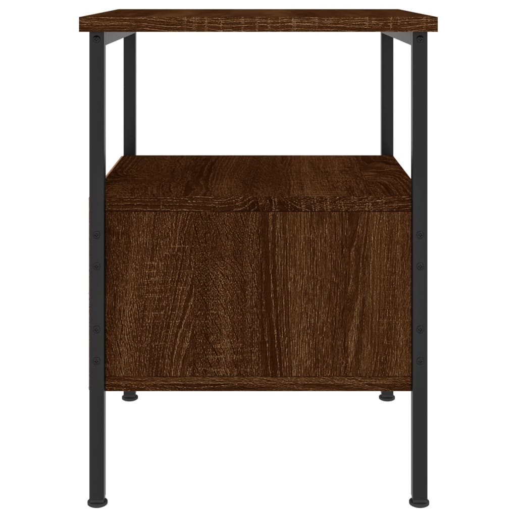 Nattbord brun eik 34x36x50 cm konstruert tre
