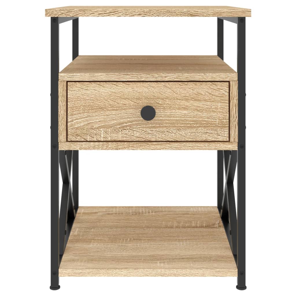 Nattbord sonoma eik 40x42x55 cm konstruert tre