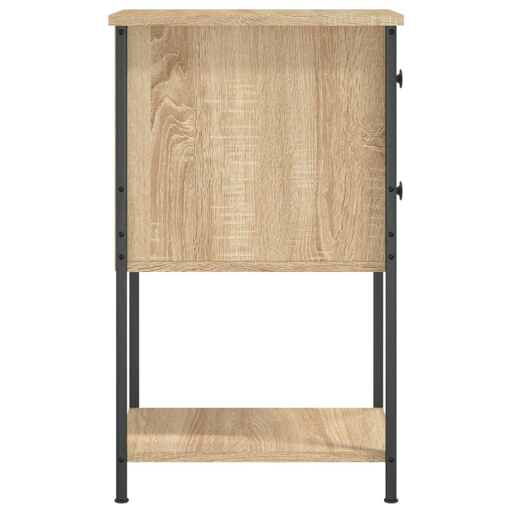 Nattbord sonoma eik 32x42x70 cm konstruert tre