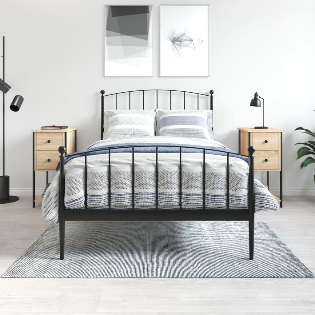 Nattbord 2 stk sonoma eik 32x42x70 cm konstruert tre