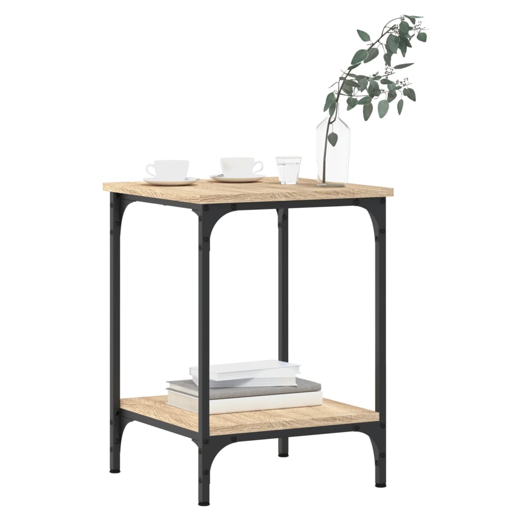 Salongbord sonoma eik 40x40x55 cm konstruert tre
