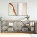 Salongbord sonoma eik 200x30x75 cm konstruert tre og jern