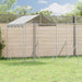 Utendørs hundekennel sølv 6x6x2,5 m galvanisert stål