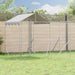Utendørs hundekennel sølv 10x6x2,5 m galvanisert stål