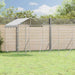 Utendørs hundekennel sølv 10x8x2,5 m galvanisert stål
