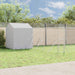 Utendørs hundekennel sølv 6x6x2,5 m galvanisert stål