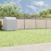 Utendørs hundekennel sølv 10x10x2,5 m galvanisert stål