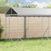 Utendørs hundekennel sølv 2x6x2,5 m galvanisert stål vidaXL