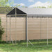 Utendørs hundekennel sølv 3x6x2,5 m galvanisert stål