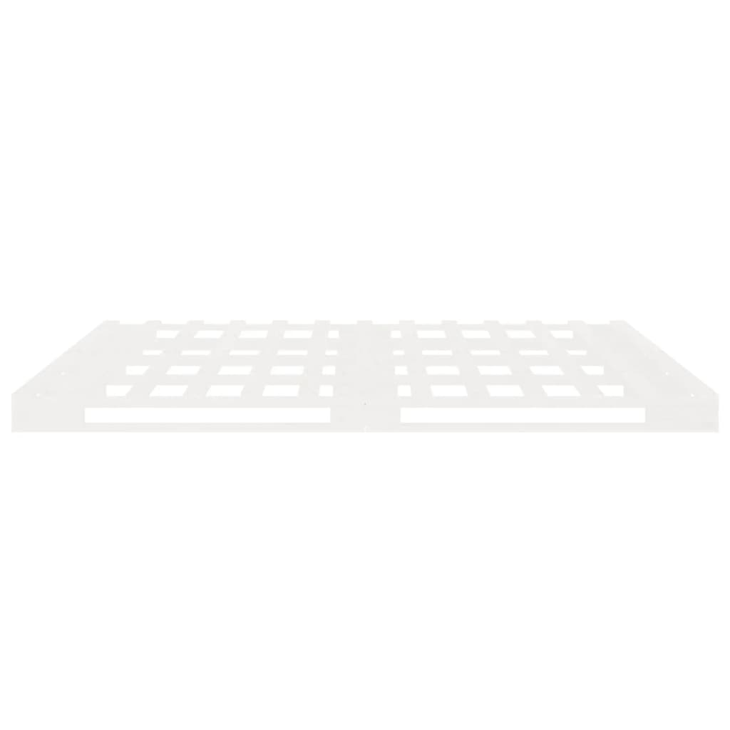 Sengeramme uten madrass hvit 140x190 cm heltre furu