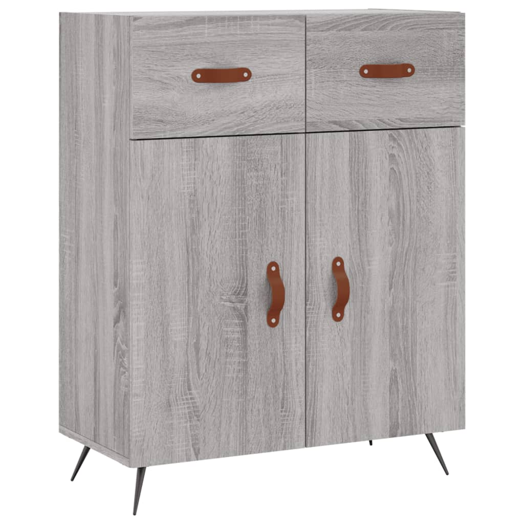 Skjenk grå sonoma 69,5x34x90 cm konstruert tre