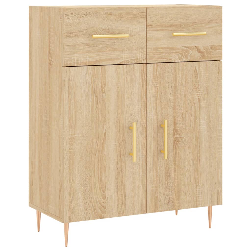 Skjenk sonoma eik 69,5x34x90 cm konstruert tre