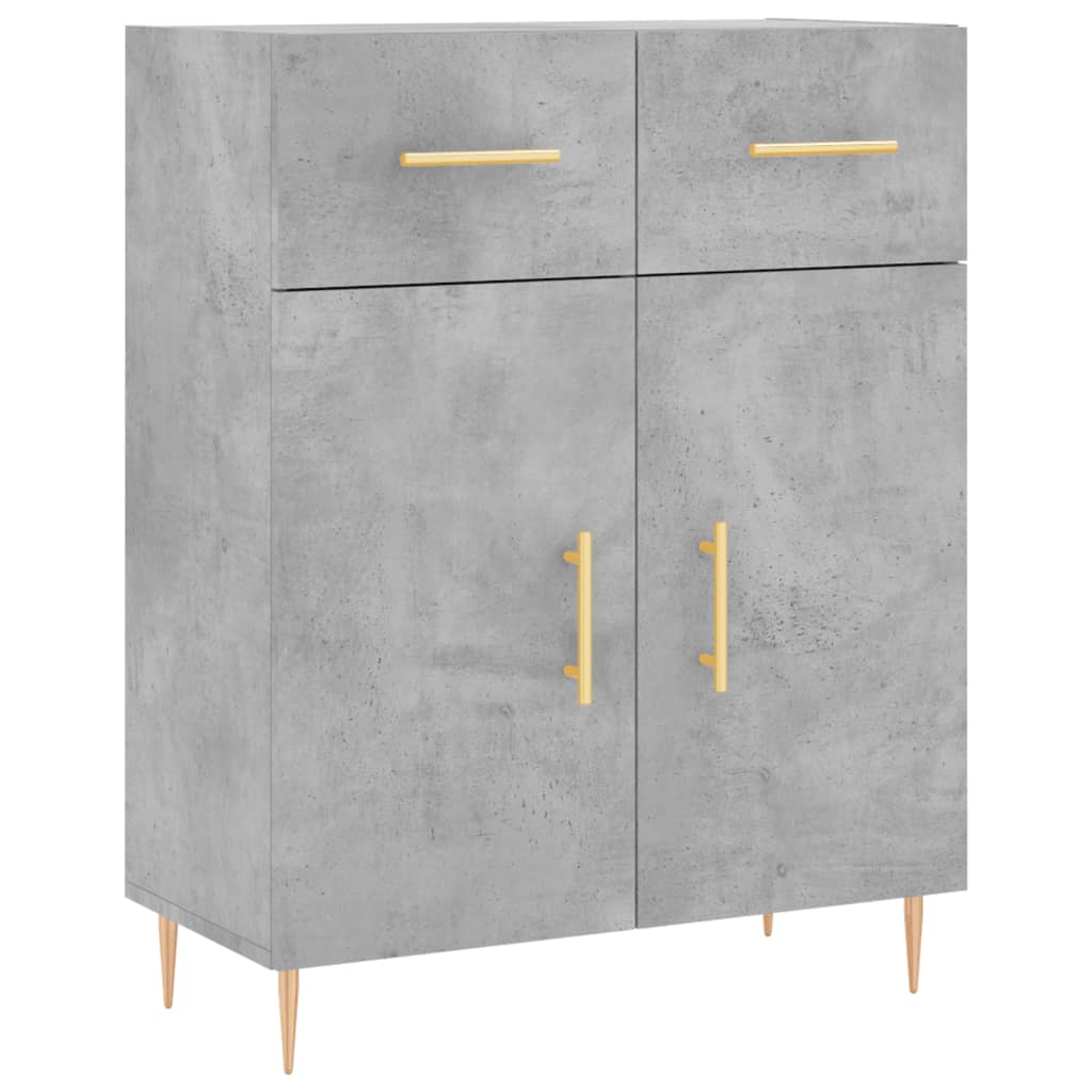 Skjenk betonggrå 69,5x34x90 cm konstruert tre