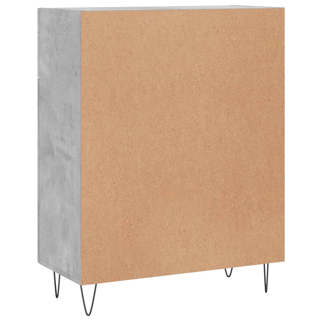Skjenk betonggrå 69,5x34x90 cm konstruert tre