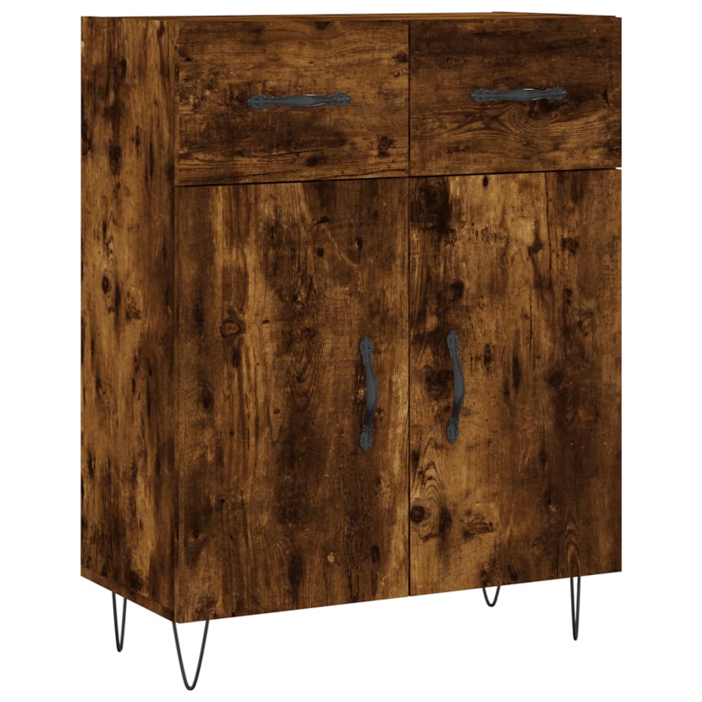 Skjenk røkt eik 69,5x34x90 cm konstruert tre