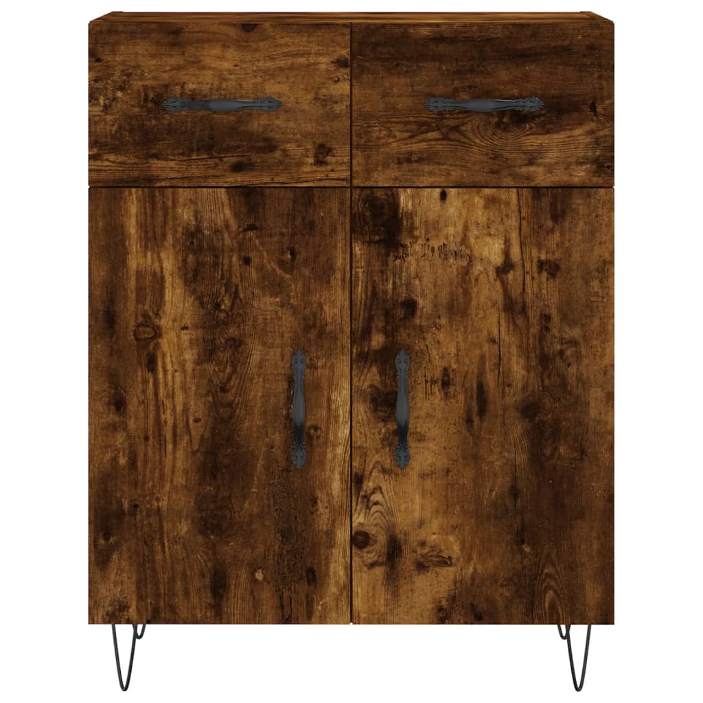 Skjenk røkt eik 69,5x34x90 cm konstruert tre