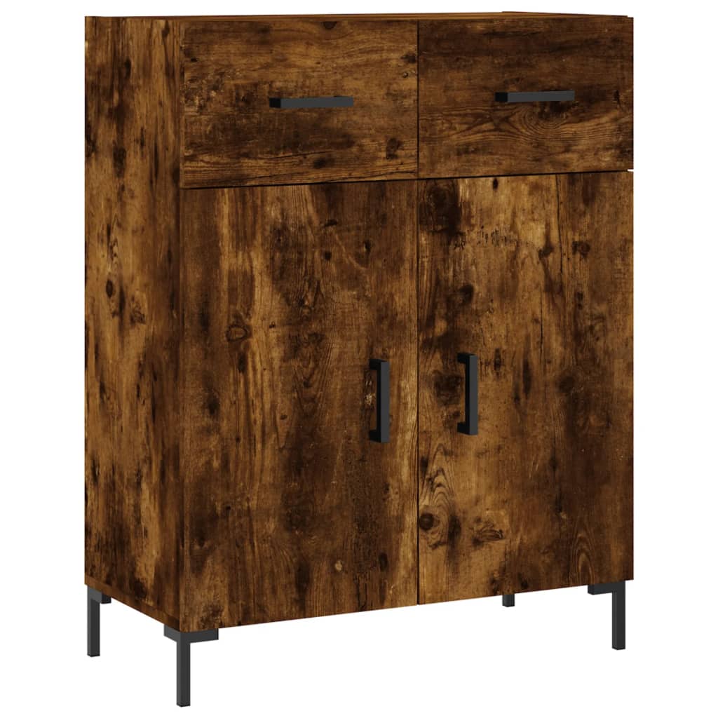 Skjenk røkt eik 69,5x34x90 cm konstruert tre
