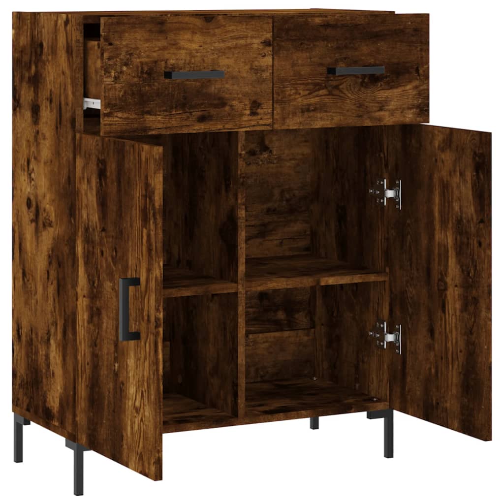 Skjenk røkt eik 69,5x34x90 cm konstruert tre