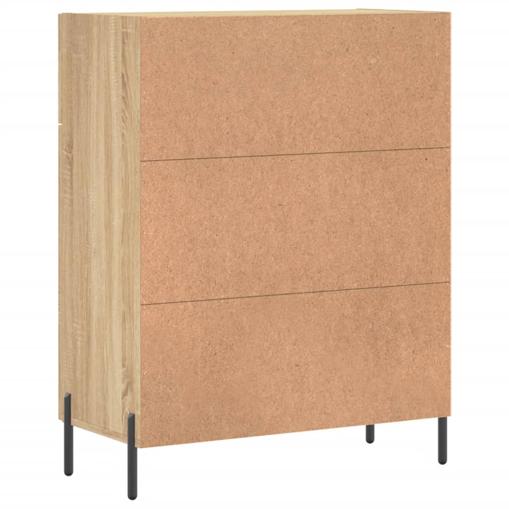 Skjenk sonoma eik 69,5x34x90 cm konstruert tre