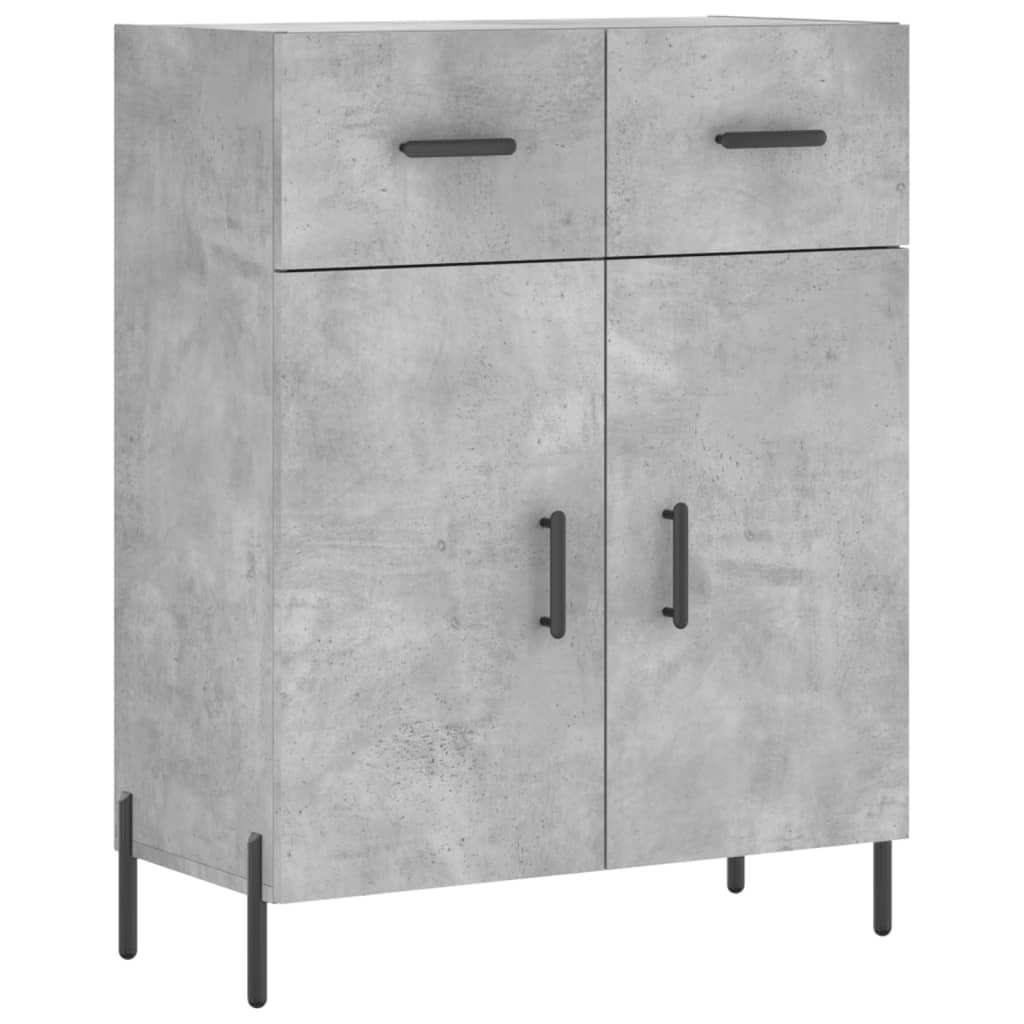 Skjenk betonggrå 69,5x34x90 cm konstruert tre