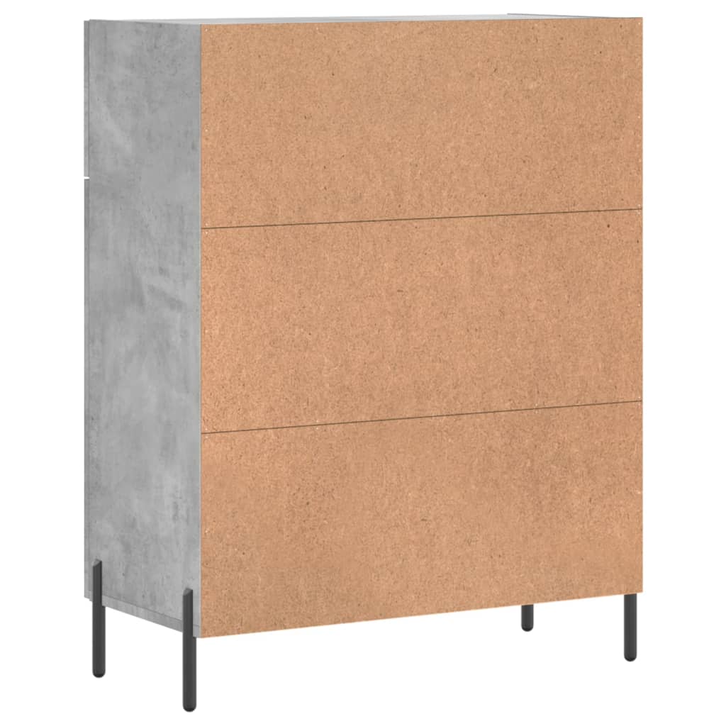 Skjenk betonggrå 69,5x34x90 cm konstruert tre