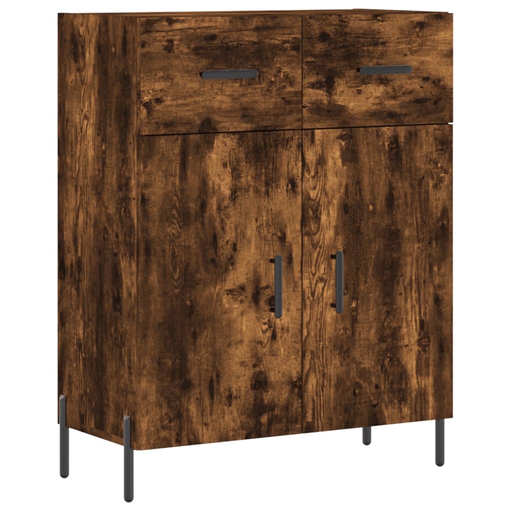 Skjenk røkt eik 69,5x34x90 cm konstruert tre