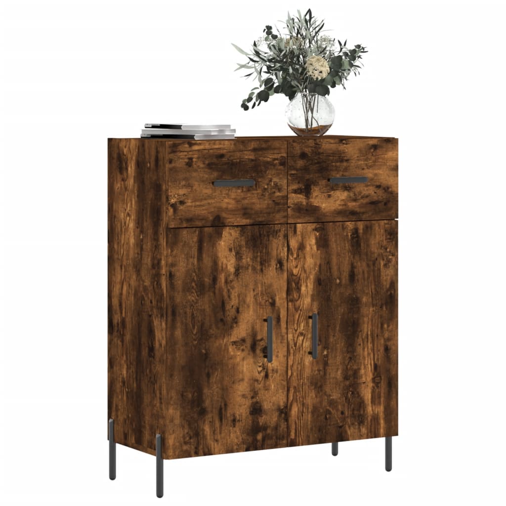 Skjenk røkt eik 69,5x34x90 cm konstruert tre