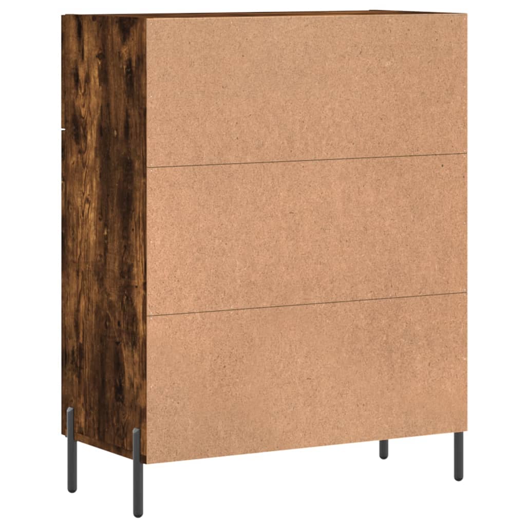 Skjenk røkt eik 69,5x34x90 cm konstruert tre