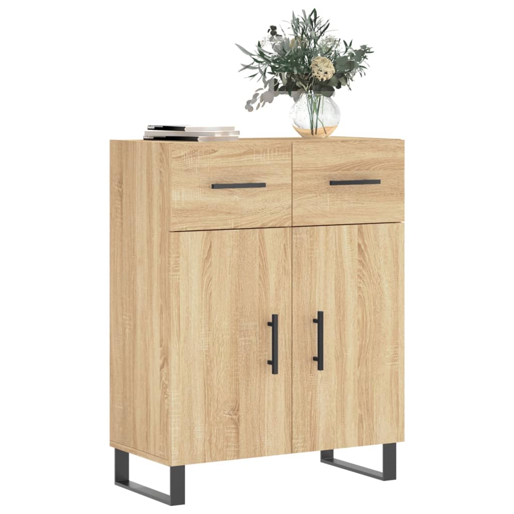 Skjenk sonoma eik 69,5x34x90 cm konstruert tre