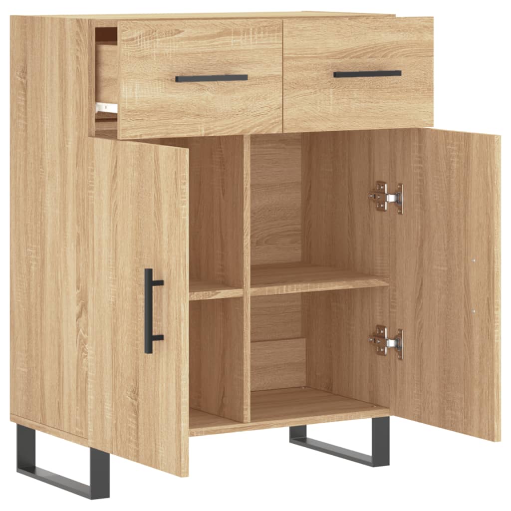 Skjenk sonoma eik 69,5x34x90 cm konstruert tre