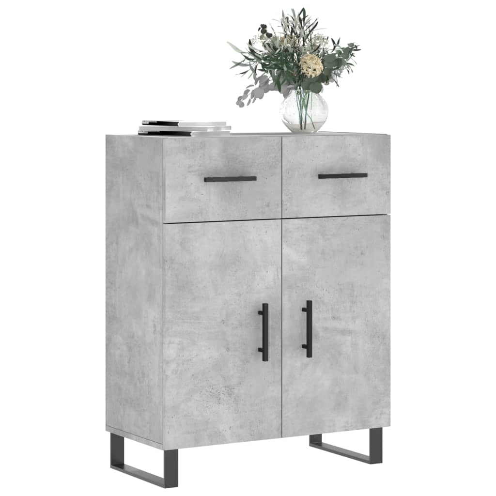 Skjenk betonggrå 69,5x34x90 cm konstruert tre