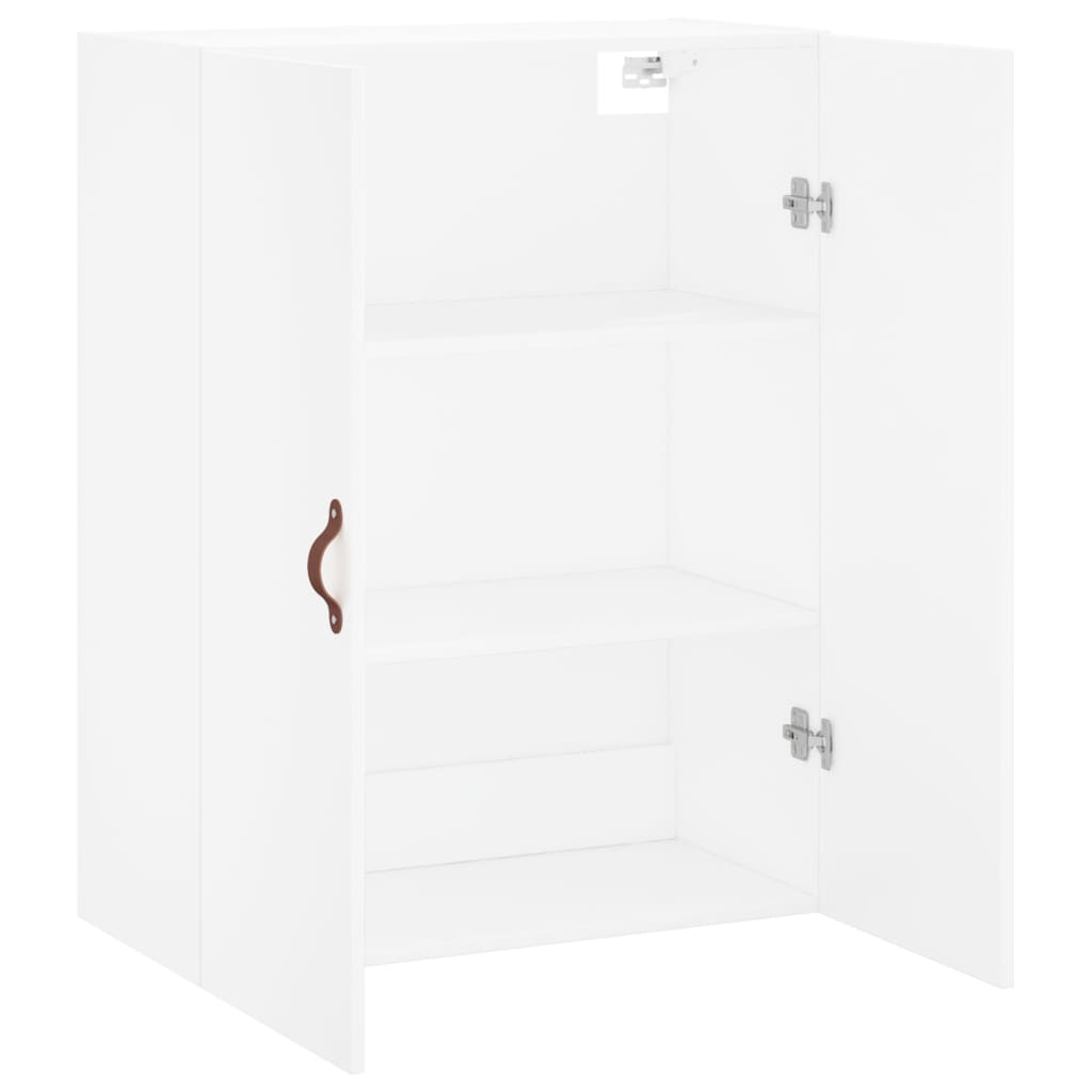 Veggskap hvit 69,5x34x90 cm