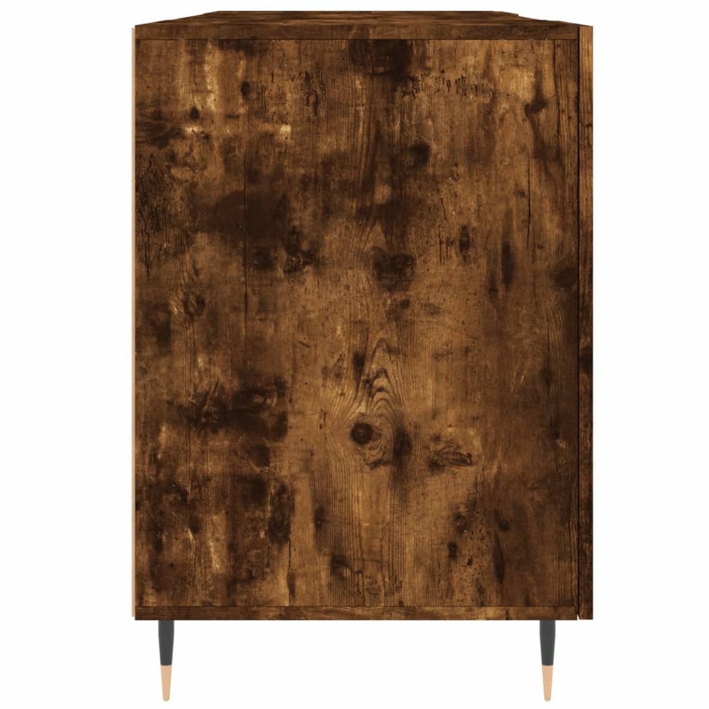 Skrivebord røkt eik 140x50x75 cm konstruert tre
