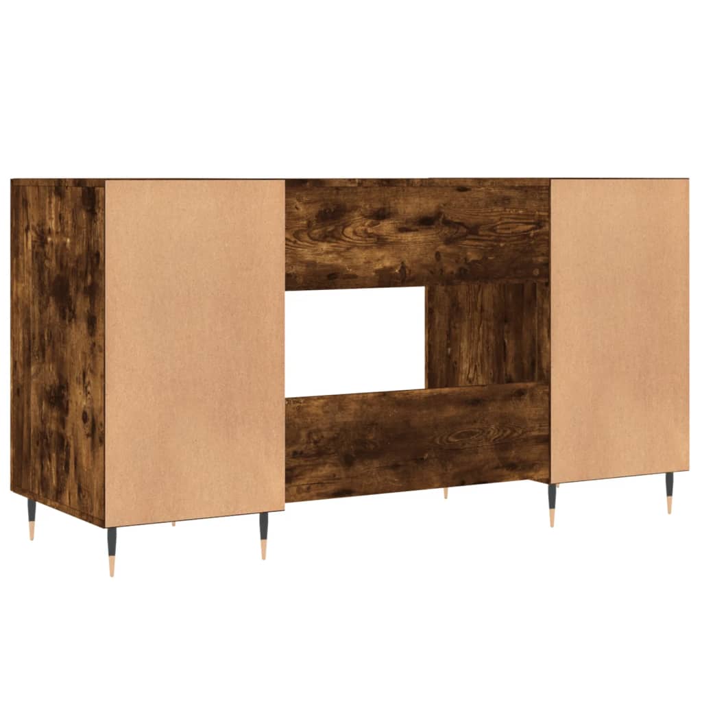 Skrivebord røkt eik 140x50x75 cm konstruert tre
