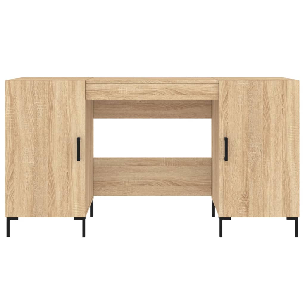 Skrivebord sonoma eik 140x50x75 cm konstruert tre