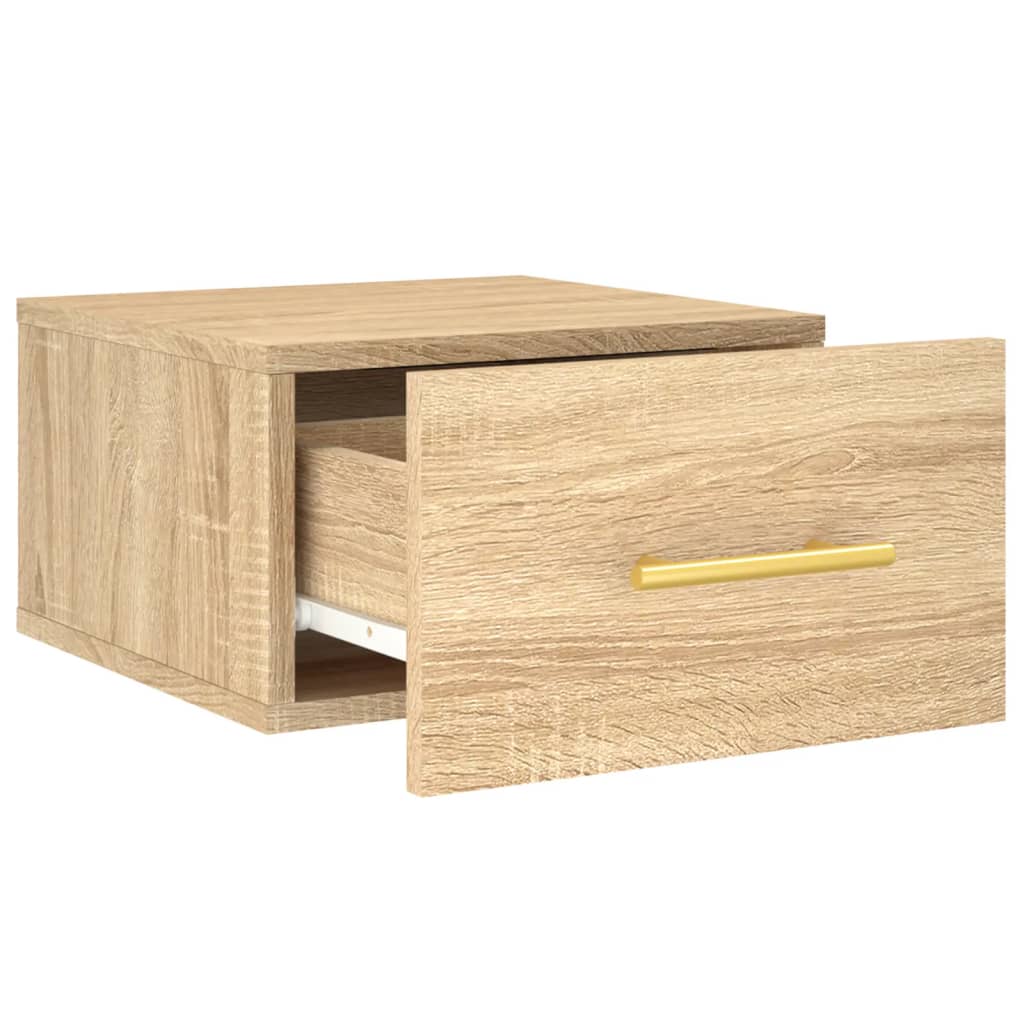 Veggmontert nattbord sonoma eik 35x35x20 cm