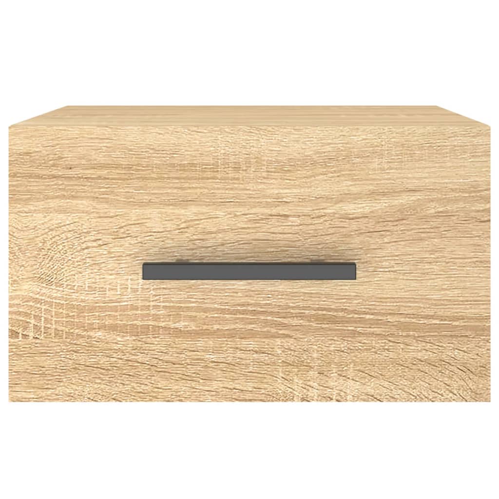 Veggmontert nattbord 2 stk sonoma eik 35x35x20 cm