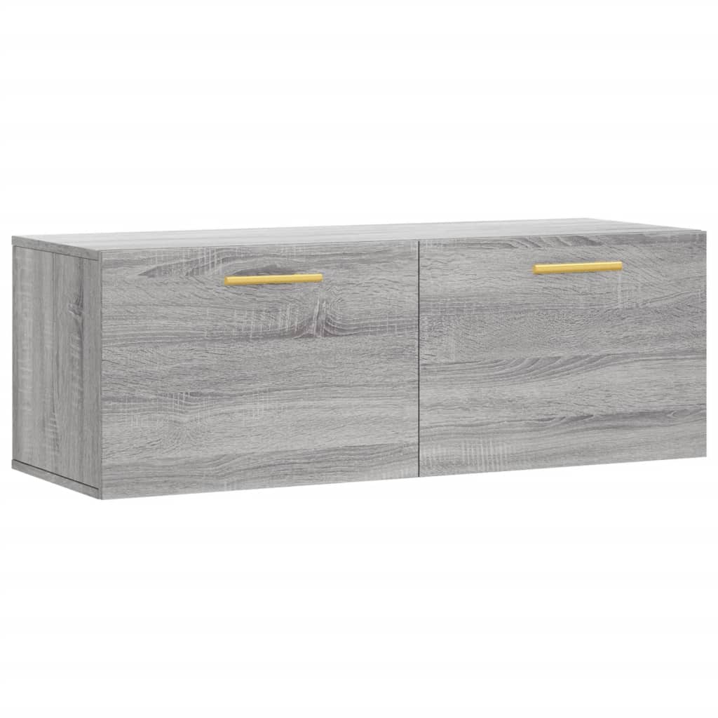 Veggskap grå sonoma 100x36,5x35 cm konstruert tre vidaXL