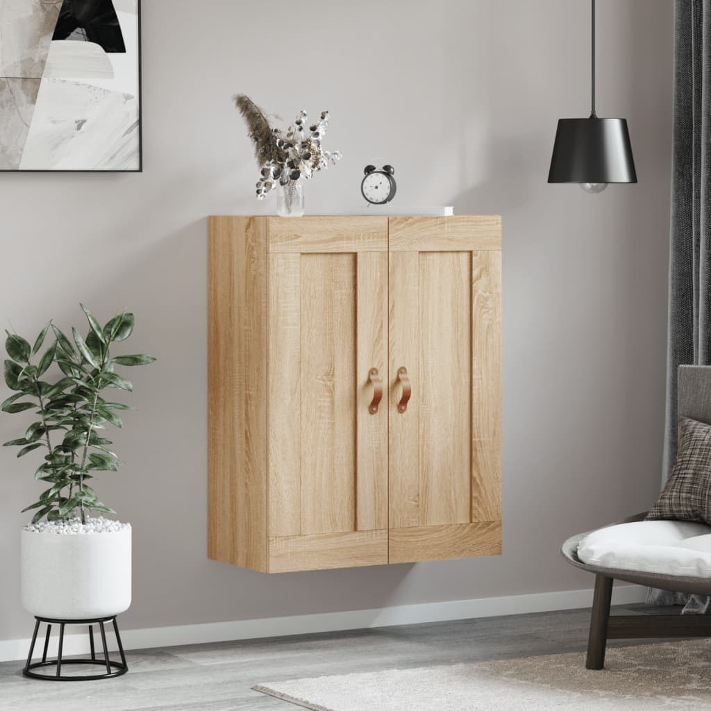 Veggskap sonoma eik 69,5x34x90 cm konstruert tre