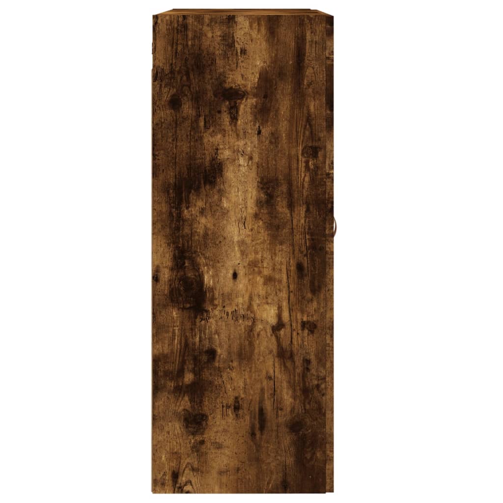 Veggskap røkt eik 69,5x34x90 cm konstruert tre