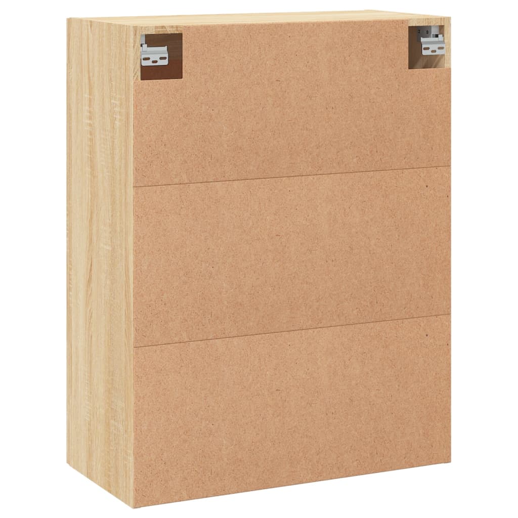 Veggskap sonoma eik 69,5x34x90 cm konstruert tre