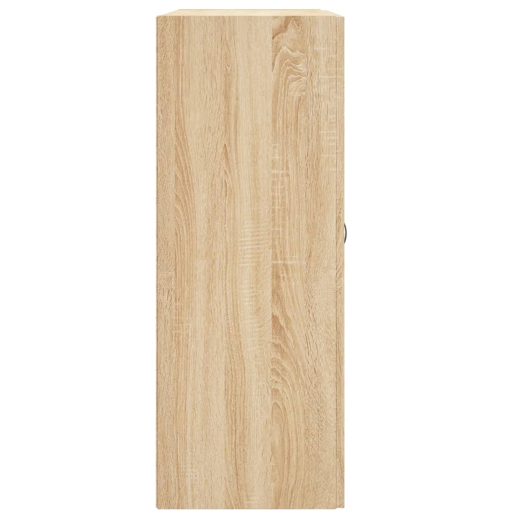 Veggskap sonoma eik 69,5x34x90 cm konstruert tre