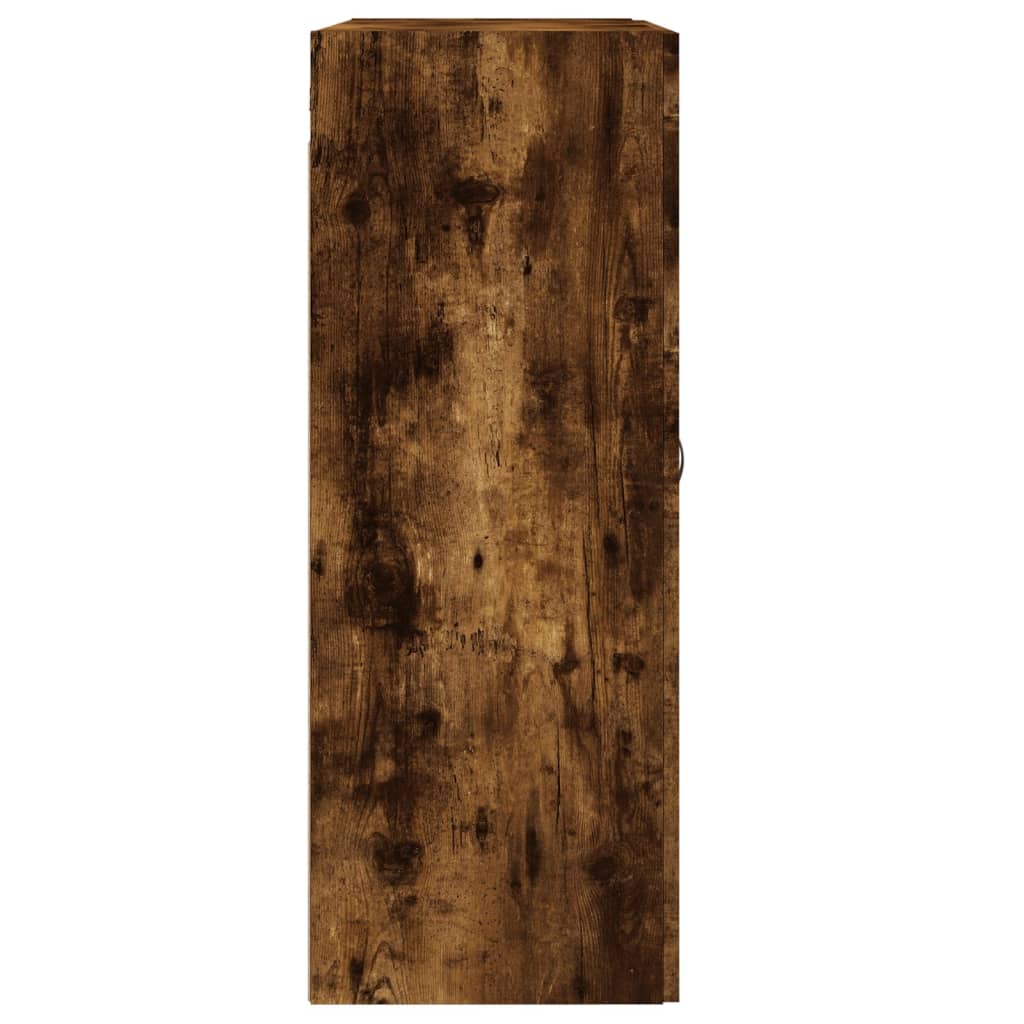 Veggskap røkt eik 69,5x34x90 cm konstruert tre
