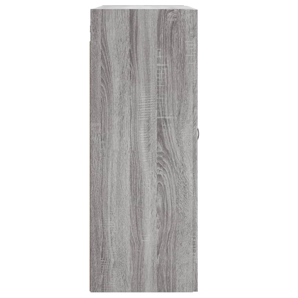 Veggskap grå sonoma 69,5x34x90 cm konstruert tre