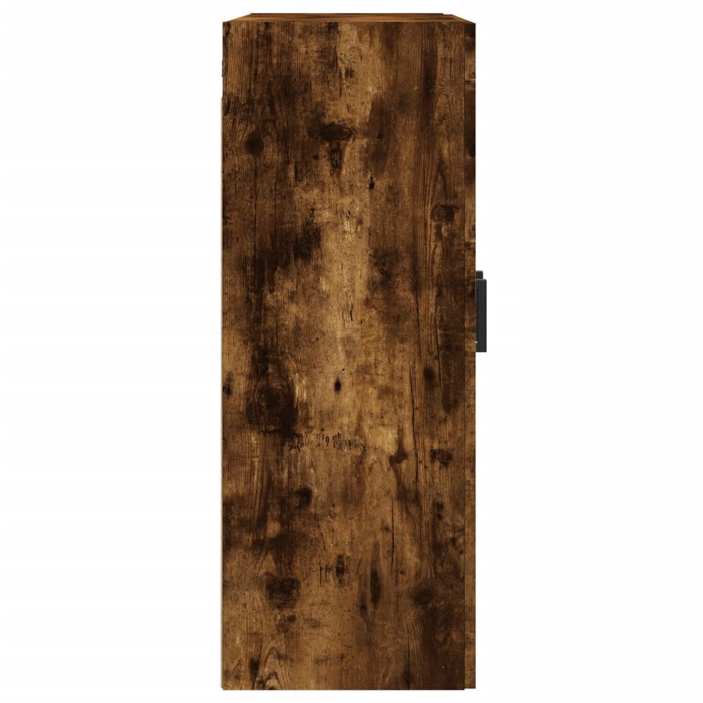 Veggskap røkt eik 69,5x34x90 cm konstruert tre