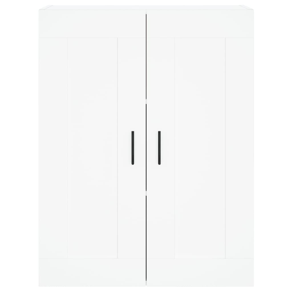Veggmontert skap hvit 69,5x34x90 cm konstruert tre