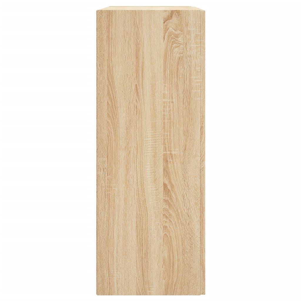Veggskap sonoma eik 69,5x34x90 cm konstruert tre