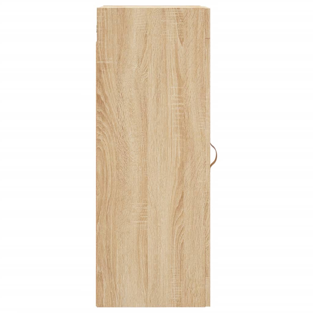 Veggmontert skap sonoma eik 34,5x34x90 cm konstruert tre