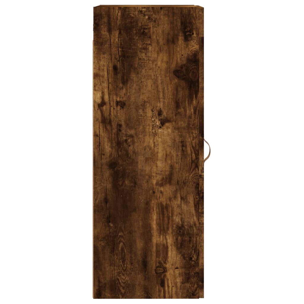 Veggskap røkt eik 34,5x34x90 cm konstruert tre