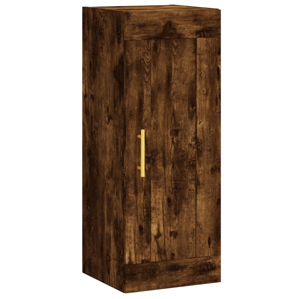 Veggskap røkt eik 34,5x34x90 cm konstruert tre vidaXL